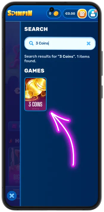 3 Coins slot game search