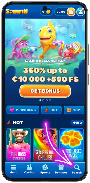 3 Coins slot search icon