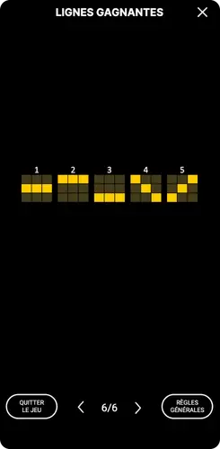 Lignes gagnantes du slot 3 Coins