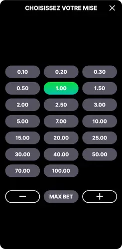 Sélection de mise dans 3 Coins (1,00 €)